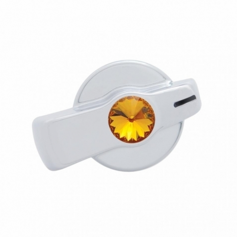 United Pacific A/C Knob For Freightliner (Older Model) Amber Crystal 41171