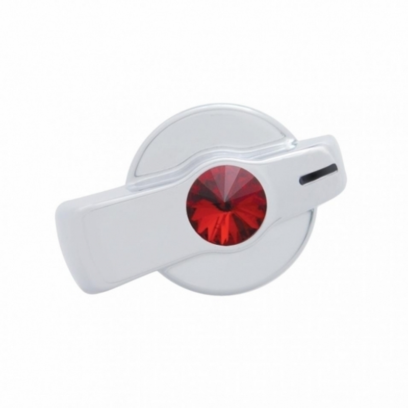 United Pacific A/C Knob For Freightliner (Older Model) Red Crystal 41176