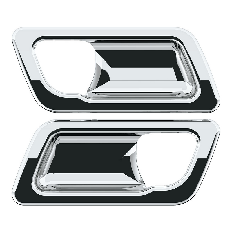 United Pacific Chrome Interior Door Handle Trim For Peterbilt 389 (2008-2023), 386 (2006-2016), And 387 (2006-2011) (Pair) 41182