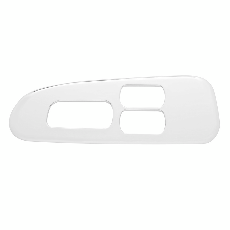 United Pacific Chrome Plastic Window Switch Trim For 2008+ Peterbilt 389/388- Driver (3 Openings) 41197