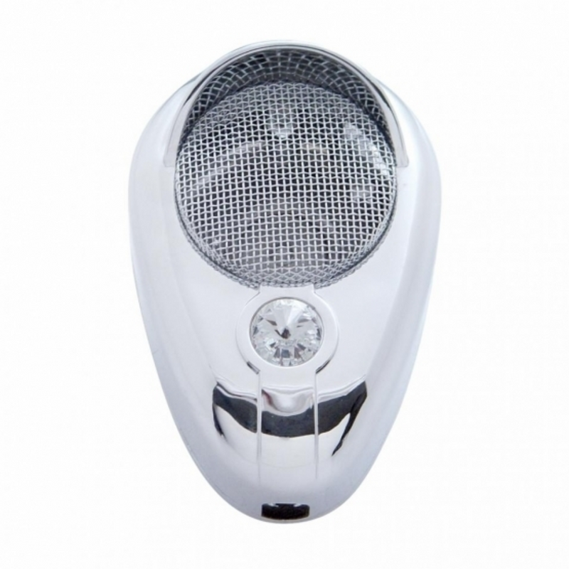 United Pacific Signature CB Microphone Cover Clear Crystal 41205