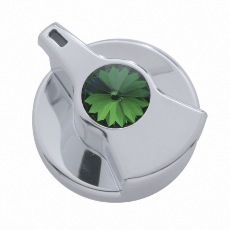 United Pacific Timer Knob With Green Crystal For Peterbilt 41260