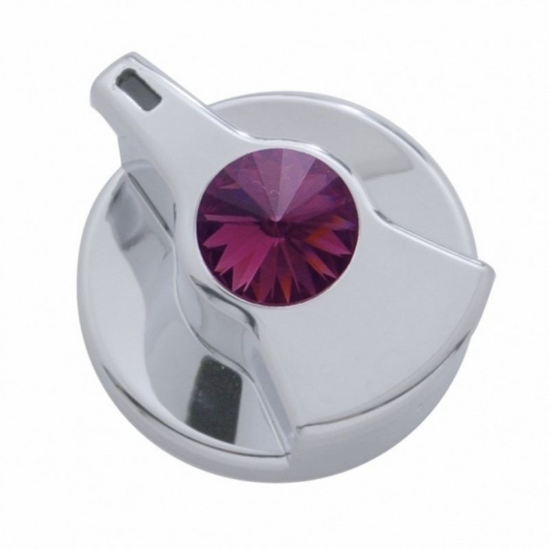United Pacific Timer Knob With Purple Crystal For Peterbilt 41261