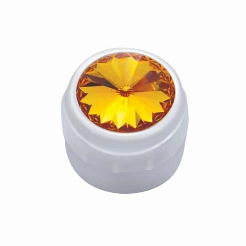 United Pacific Delphi Radio Knob With Amber Crystal 41266