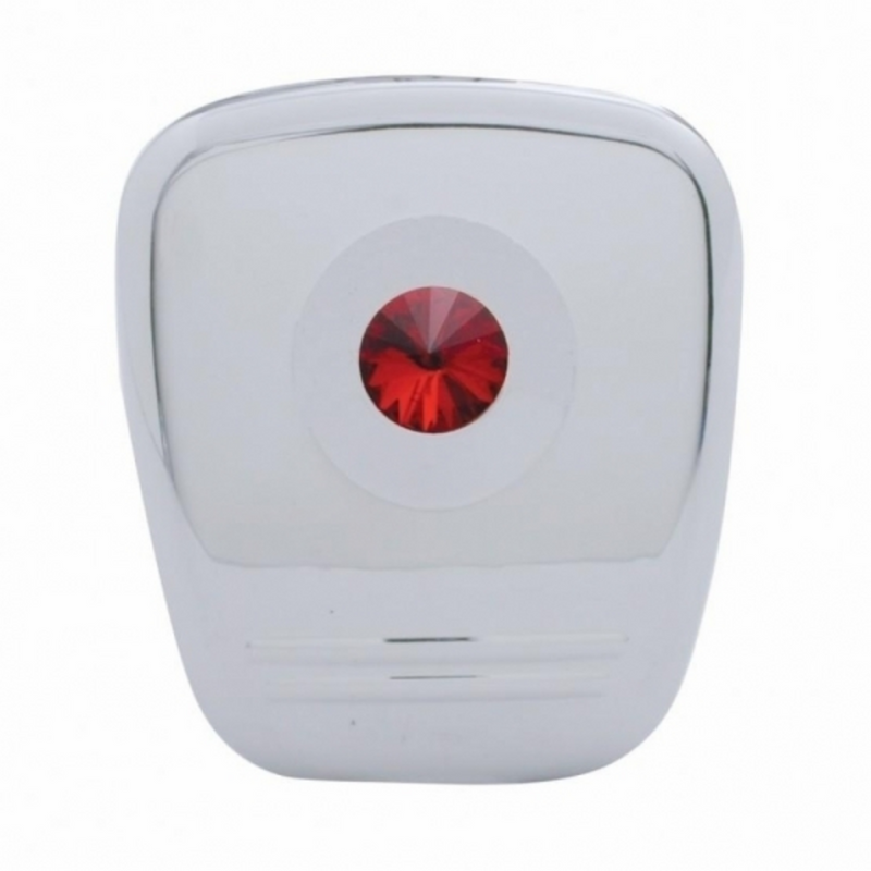 United Pacific Diagnostic Plug Cover For 2006+ Peterbilt Red Crystal 41279