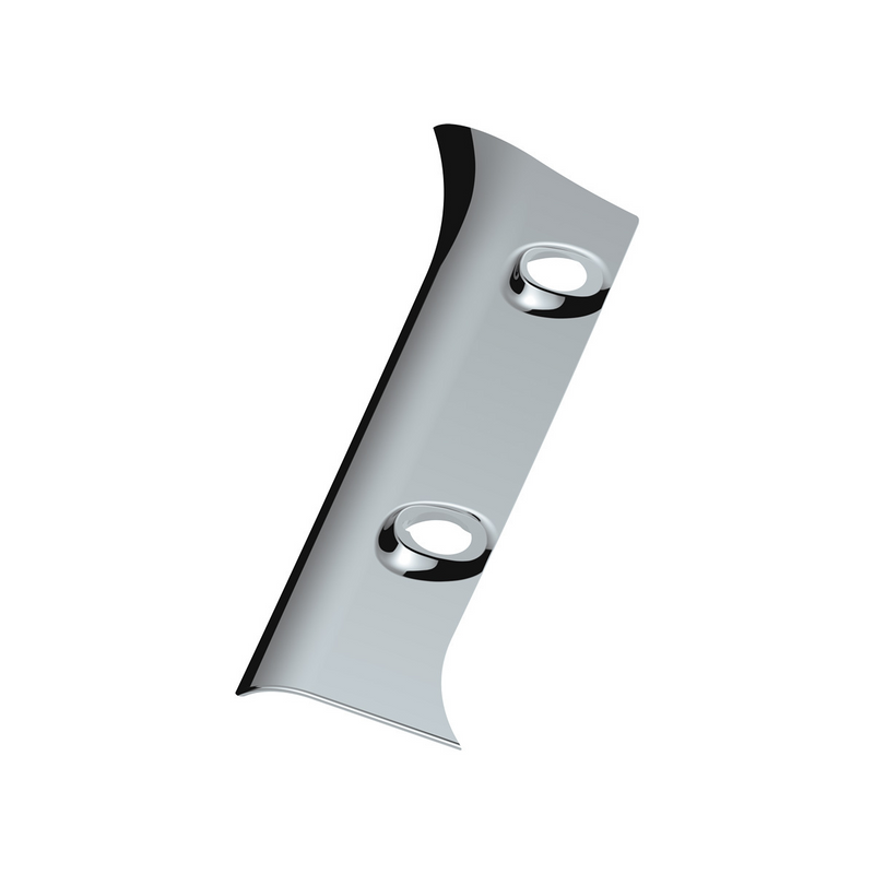 United Pacific Chrome Plastic Interior Window Post Cover For 2006-2024 Kenworth W900 Driver 41430
