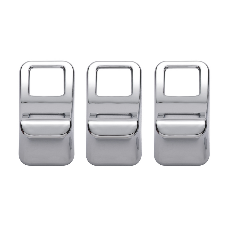 United Pacific Chrome Switch Cover For Kenworth T680/T880/W990 (3-Pack) 41452