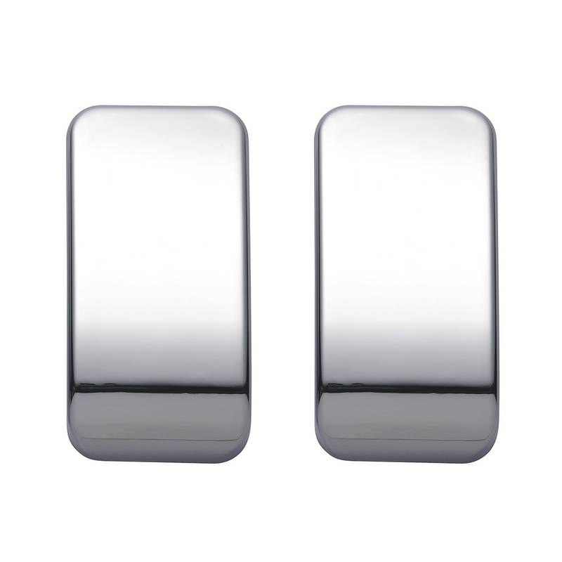 United Pacific Chrome Plastic Blank Switch Covers For Kenworth T680, T880, W990 (Card Of 2) 41453