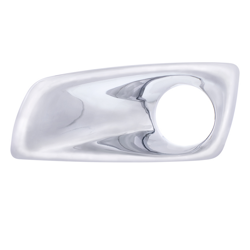 United Pacific Chrome Plastic Fog Light Cover With Light Opening For 2007-2017 Kenworth T660 Driver 41527