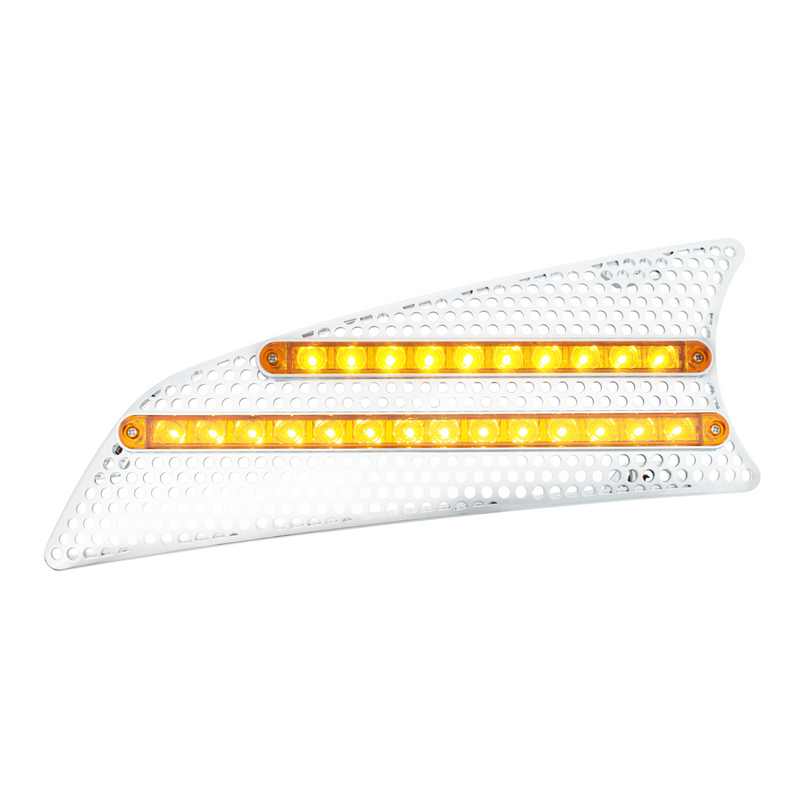 United Pacific 2007+ Kenworth T660 LED Air Intake (Driver) Amber LED/Amber Lens 41530