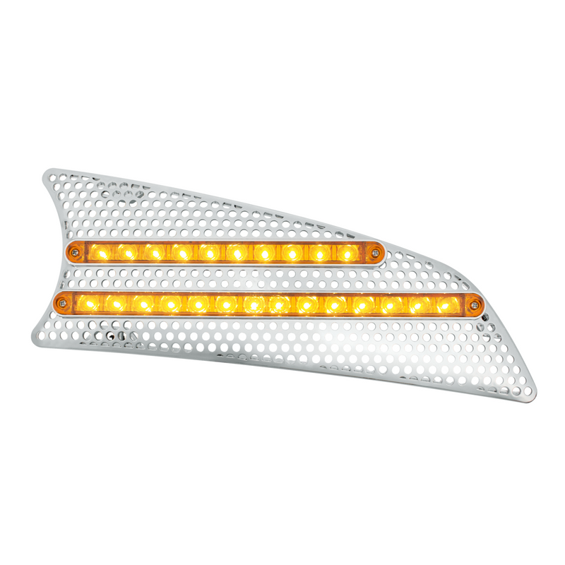 United Pacific 2007+ Kenworth T660 LED Air Intake (Passenger) Amber LED/Amber Lens 41534