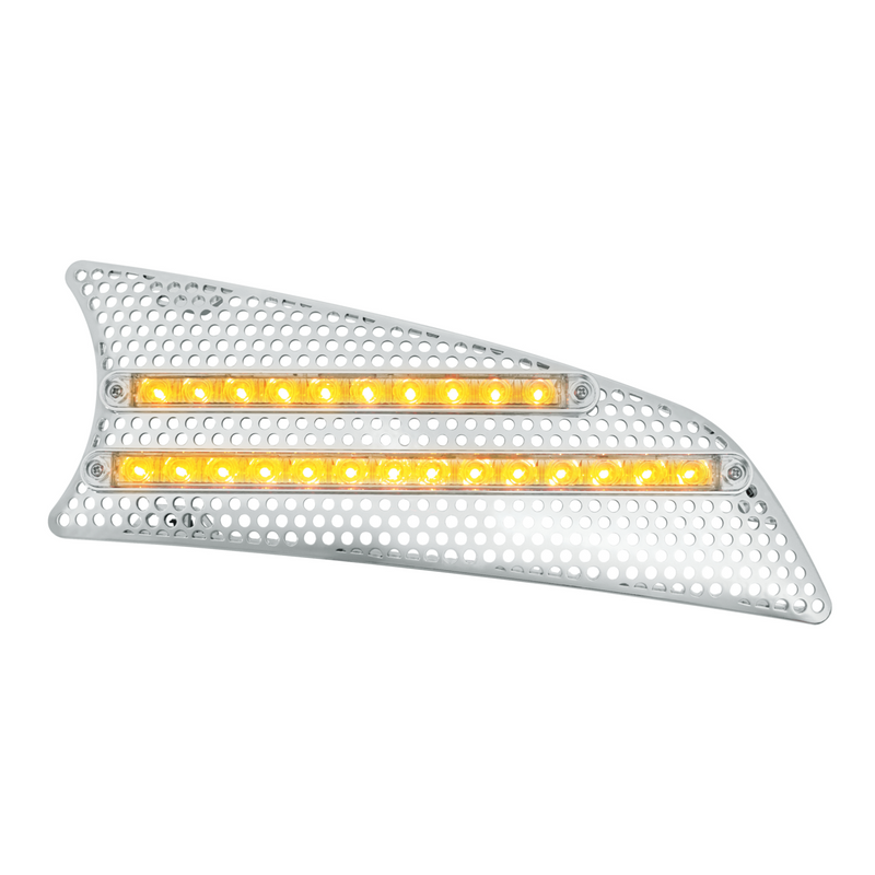 United Pacific 2007+ Kenworth T660 LED Air Intake (Passenger) Amber LED/Clear Lens 41535