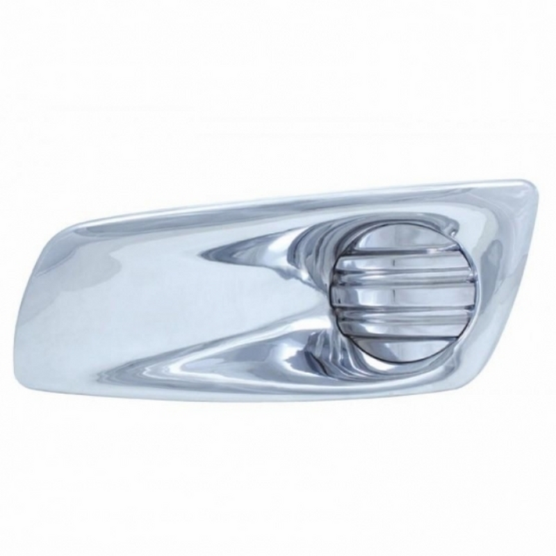 United Pacific Chrome Plastic Fog Light Cover Without Light Opening For 2008-2017 Kenworth T660 Driver 41540