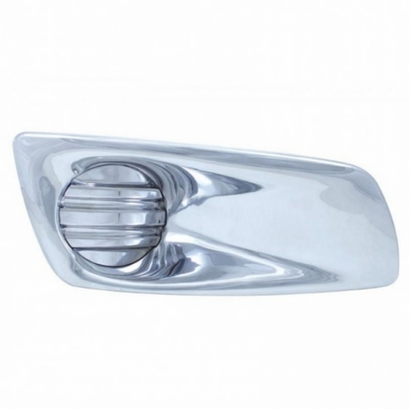 United Pacific Chrome Plastic Fog Light Cover Without Light Opening For 2008-2017 Kenworth T660 Passenger 41541