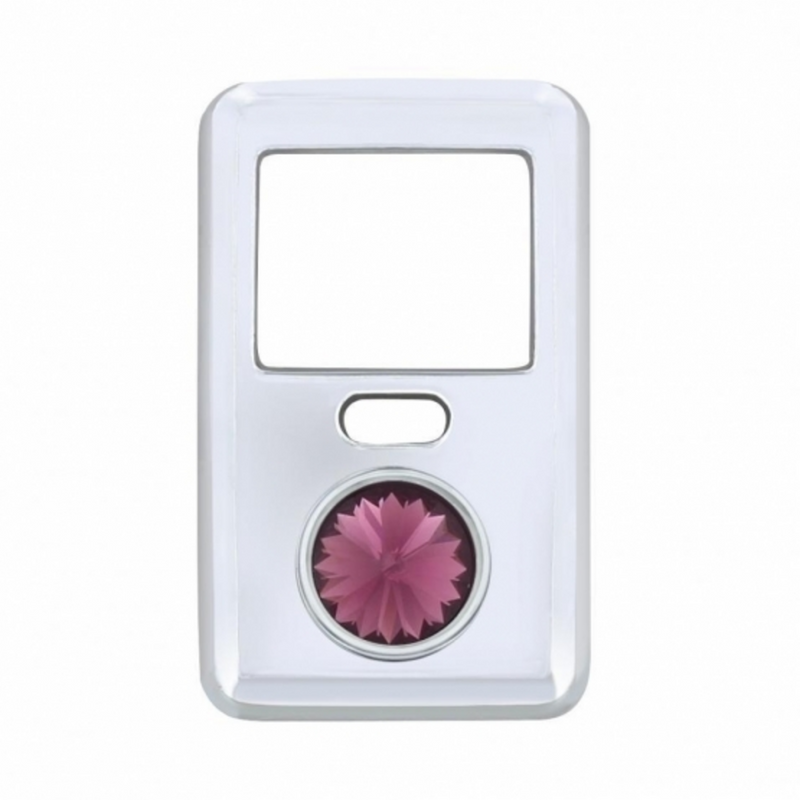 United Pacific Rocker Switch Cover With Crystal For 1998-2018 Volvo VNL Purple 41648