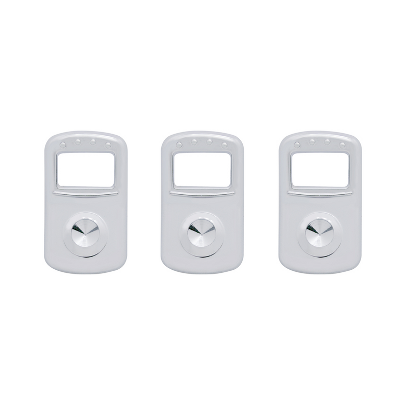United Pacific Rocker Switch Cover For Kenworth/Peterbilt Indented (Card of 3) 41701