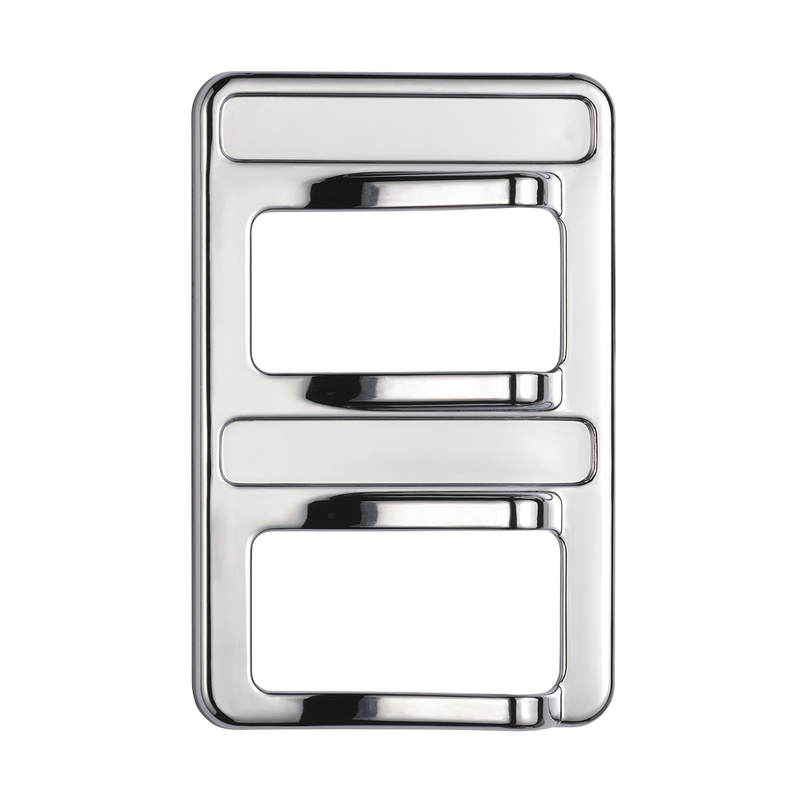 United Pacific Chrome Rocker Switch Cover For Peterbilt 579 (2012-2019) & 567 (2014-2019)- 2 Switches 41767
