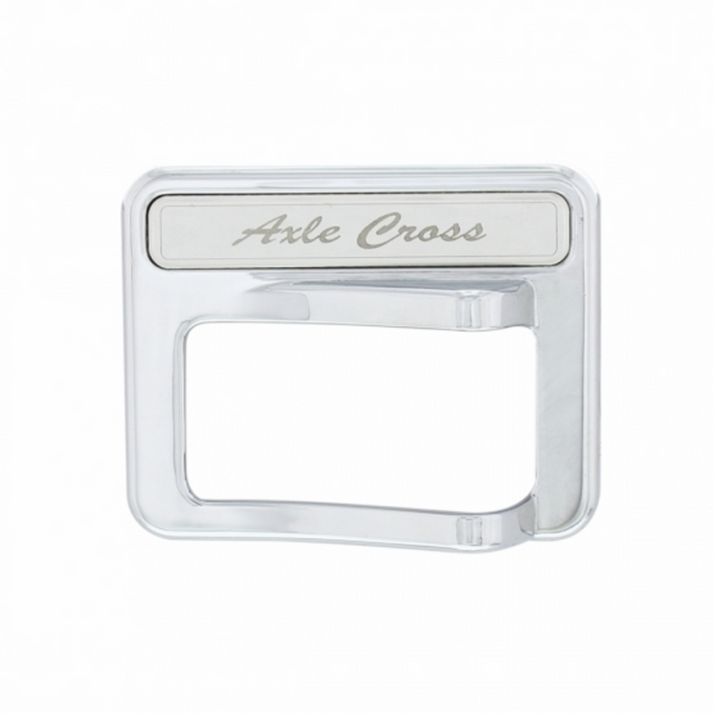 United Pacific Chrome Rocker Switch Cover For Peterbilt 579 (2013-2019) & 567 (2014-2018)- Axle Cross 41773