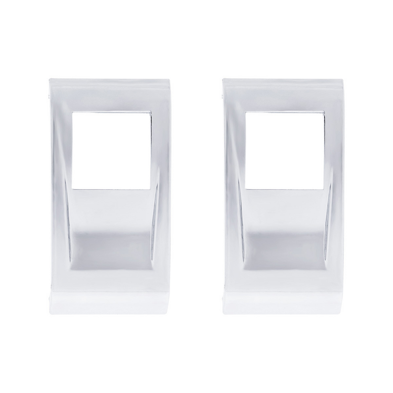 United Pacific Chrome Plastic Rocker Switch Cover For 2022-2026 Peterbilt 579 (Pair) 41788