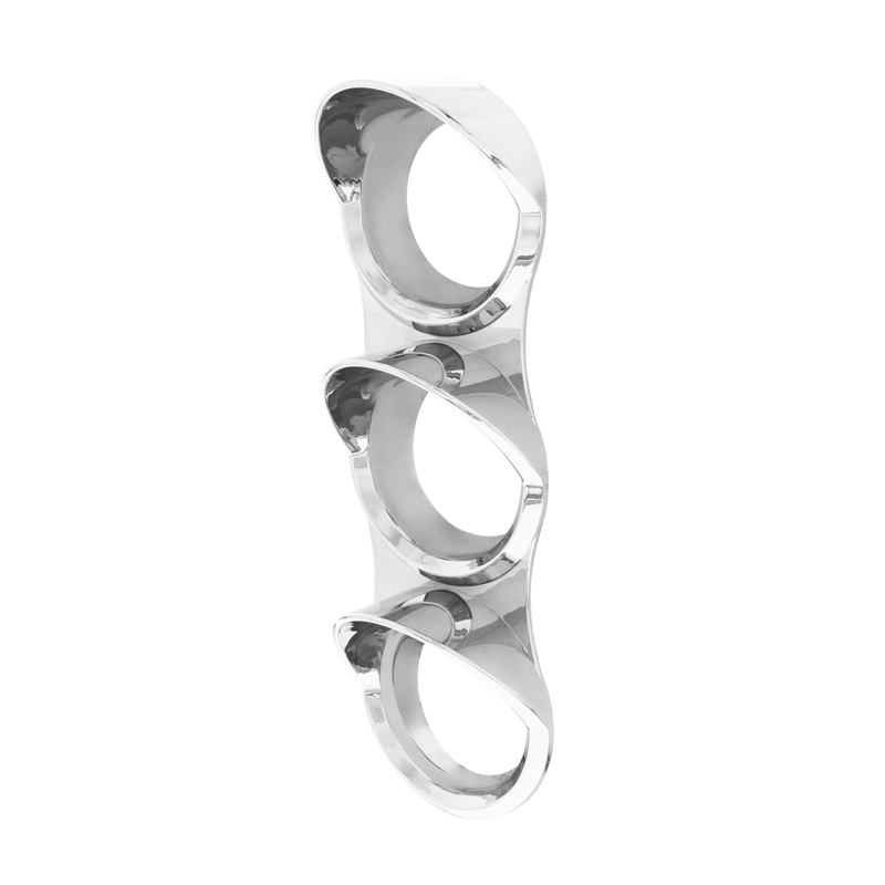 United Pacific Chrome Small 3 Gauge Cover With Visor For Mack 41853