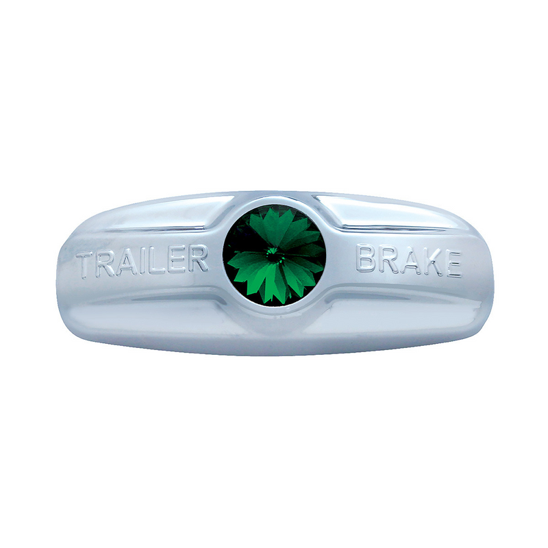 United Pacific Trailer Brake Cover W/Crystal For Freightliner Century 1996-2011, Columbia 2001-2017- Green Crystal 41994
