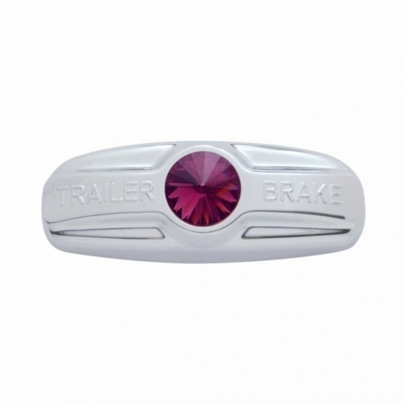 United Pacific Trailer Brake Cover W/Crystal For Freightliner Century 1996-2011, Columbia 2001-2017- Purple Crystal 41995