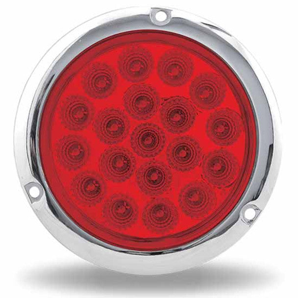 Trux Accessories TRUX 4" Red Stop, Turn & Tail Flangemount LED (19 Diodes) - TLED-419RF