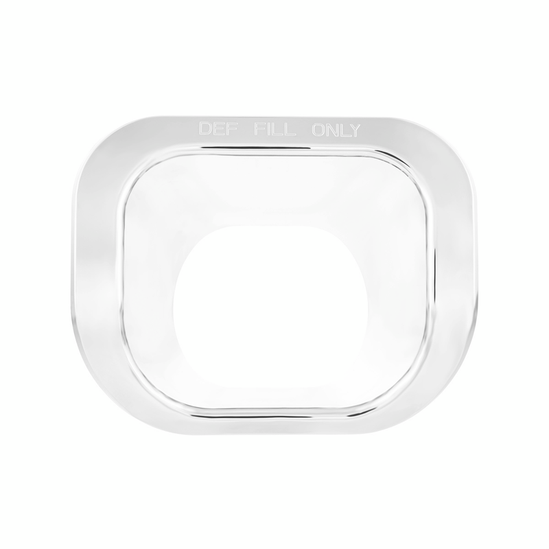 United Pacific Chrome Plastic DEF Filler Trim For 2012-2021 Peterbilt 579 42002