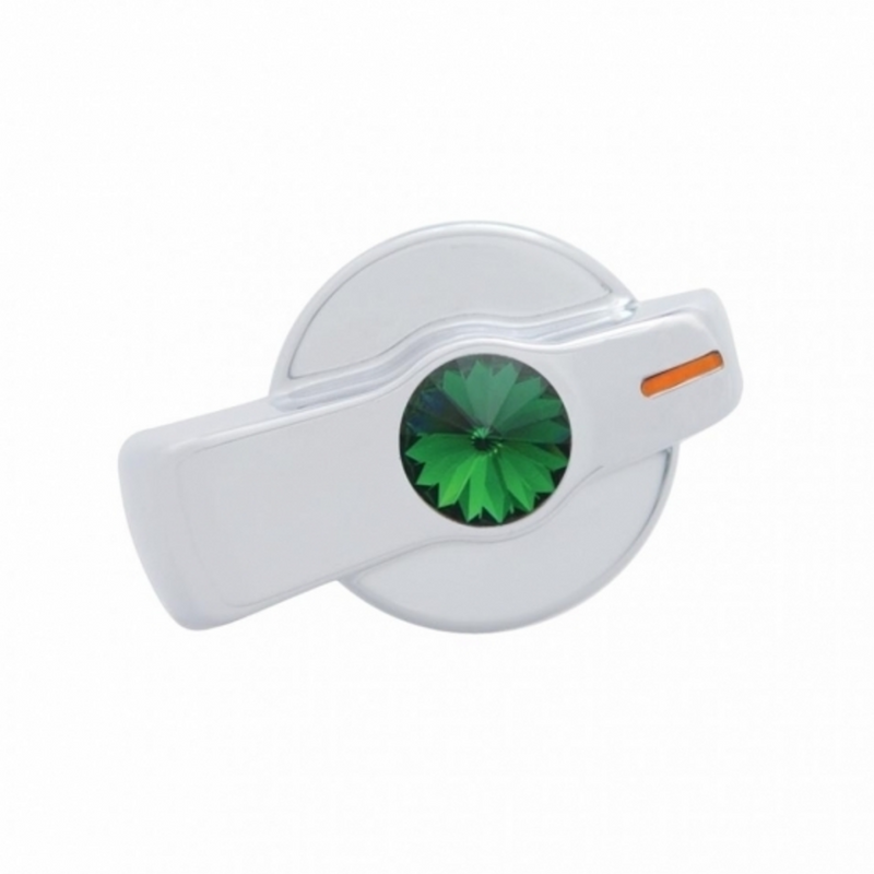 United Pacific A/C Knob (Newer Model) With Green Crystal For 2005-2010 Freightliner 42025