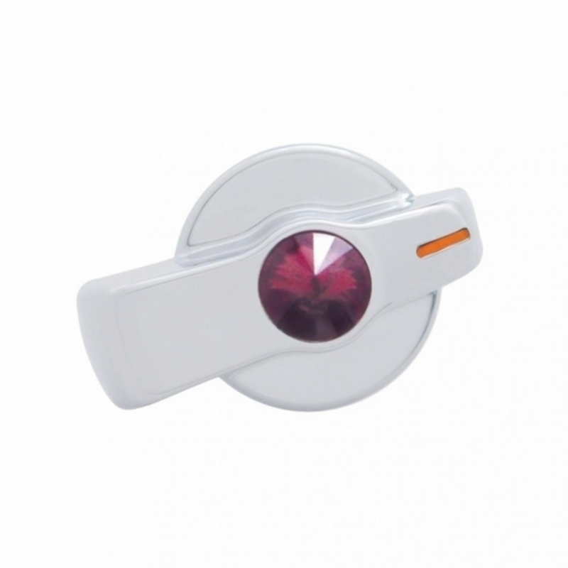 United Pacific A/C Knob (Newer Model) With Purple Crystal For 2005-2010 Freightliner 42026