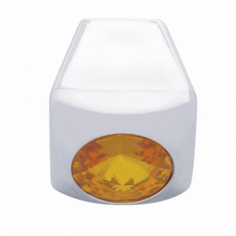 United Pacific A/C Slider Control Knob With Amber Crystal For Freightliner (3-Pack) 42030