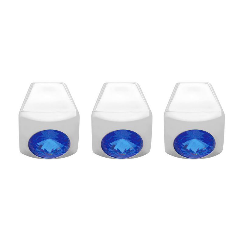 United Pacific A/C Slider Control Knob With Blue Crystal For Freightliner (3-Pack) 42031