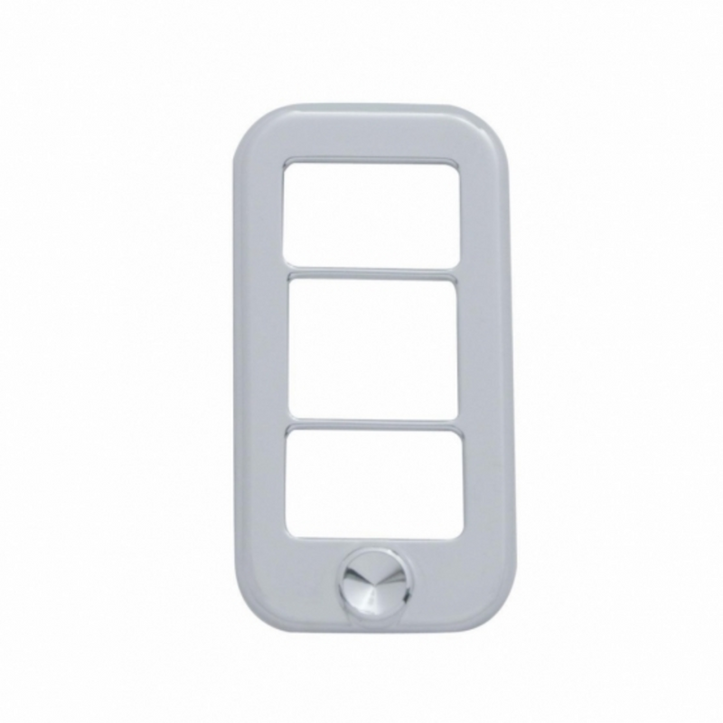 United Pacific Rocker Switch Cover With 3 Openings With Indented For Freightliner (3-Pack) 42039