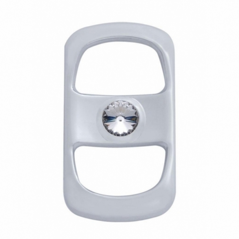 United Pacific Rocker Switch Cover With Clear Crystal For Freightliner (3-Pack) 42051