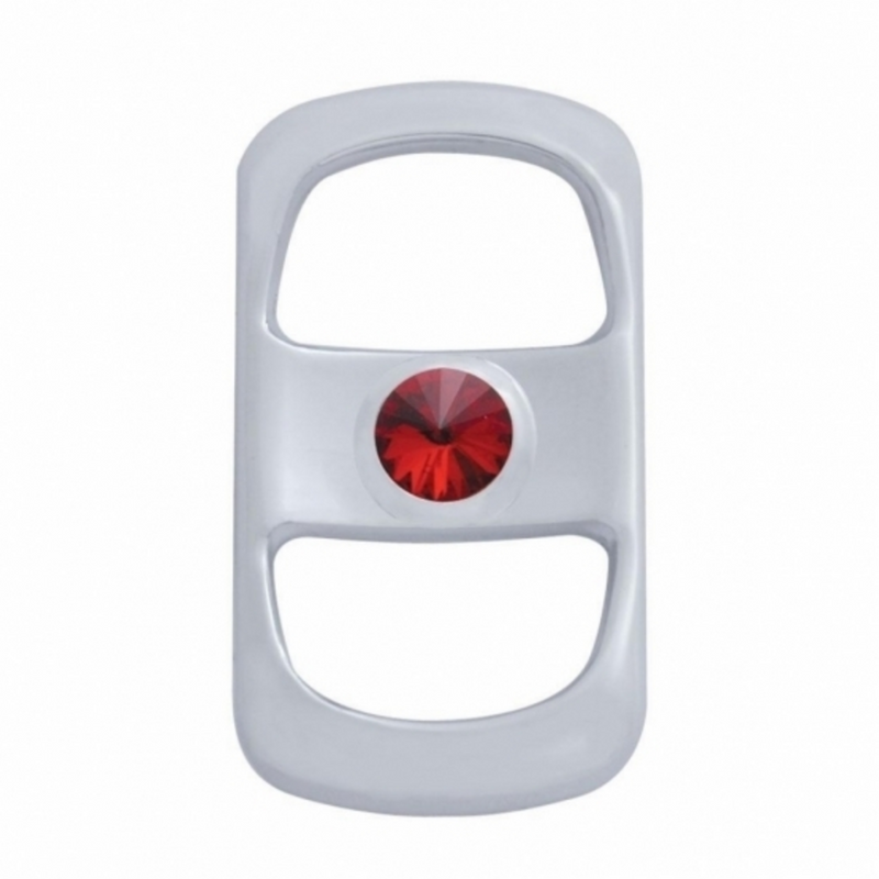United Pacific Rocker Switch Cover With Red Crystal For Freightliner (3-Pack) 42054