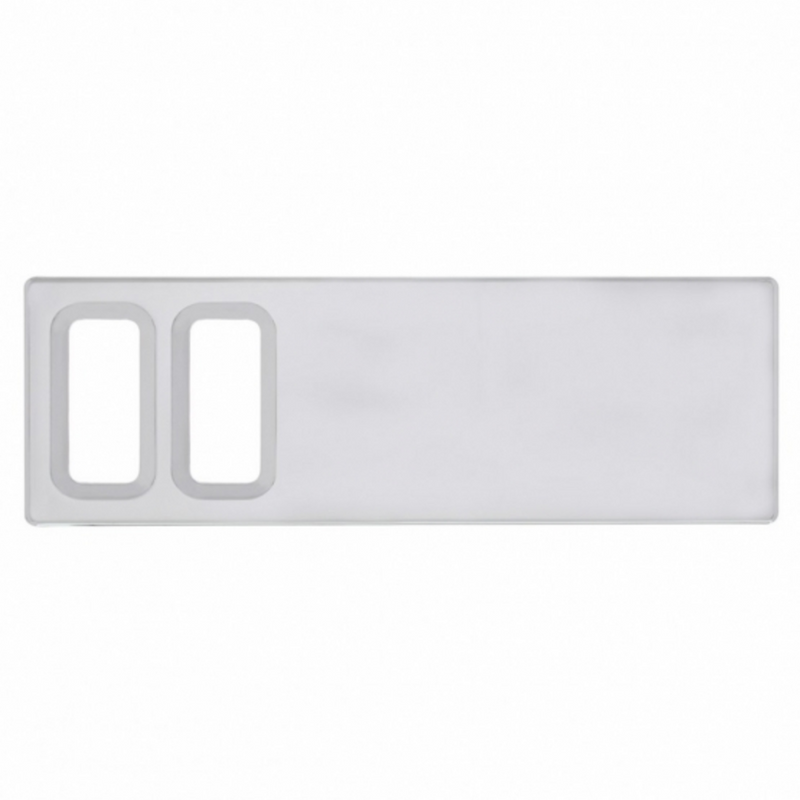 United Pacific Chrome Plastic Dash Switch Panel Cover For International 2 Openings 42215