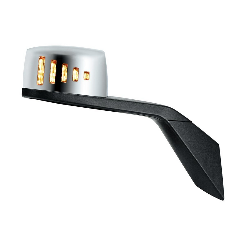 United Pacific Hood Mirror Assembly W/LED Lights On Mirror Cover & Glass For 2018-2024 Volvo VNL Passenger 42251