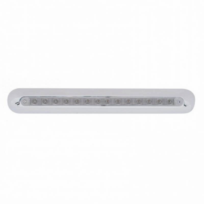 Freightliner 14 LED 12" Mirror Light Bar Amber LED/Clear Lens 42312
