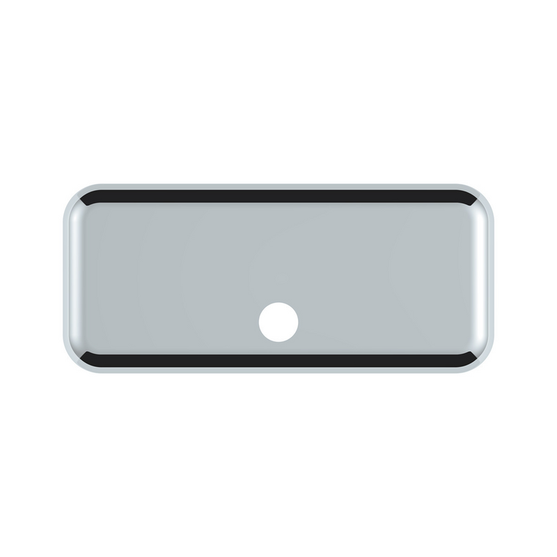 United Pacific Chrome Plastic Upper Center Storage Door Cover For 2007-2018 Freightliner Cascadia 42343