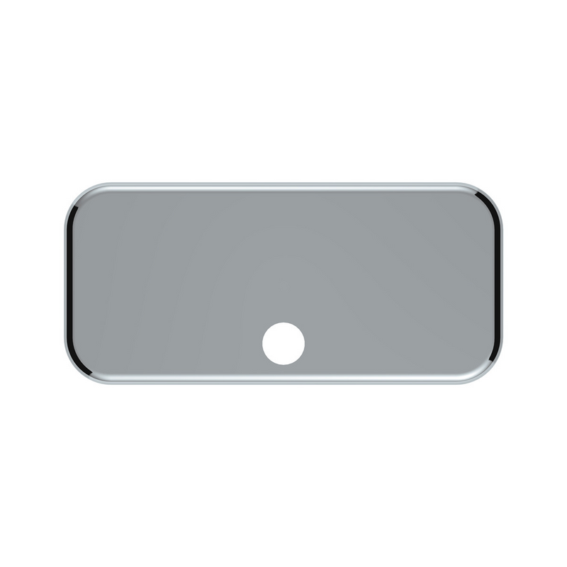 United Pacific Chrome Plastic Upper Side Storage Door Cover For 2007-2018 Freightliner Cascadia 42344