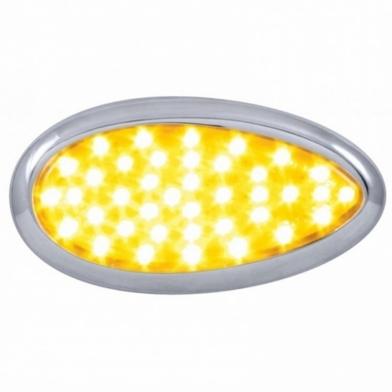 United Pacific 39 Amber LED Freightliner Cascadia Teardrop Signal Light Amber Lens 42351