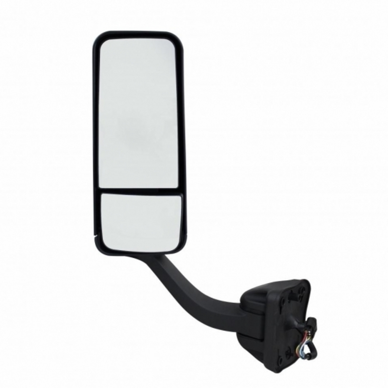 United Pacific Black Mirror Assembly With Heated Mirror For 2008-2017 Freightliner Cascadia Driver 42392