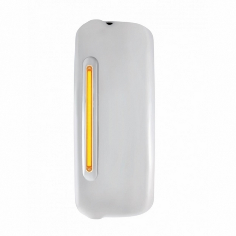 United Pacific Mirror Cover With 24 Amber LED 12" GloLight For 2005+ Freightliner Century/Columbia- Driver-Amber Lens 42398