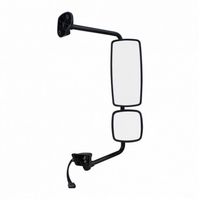 United Pacific Chrome Mirror Assembly With Power Adjust & Heated For Freightliner M2 Passenger 42412