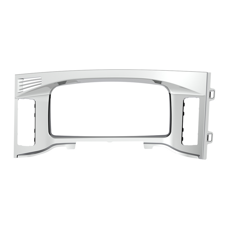 United Pacific Chrome Plastic Center Dash Instrument Bezel For 2018-2023 Freightliner Cascadia 42427