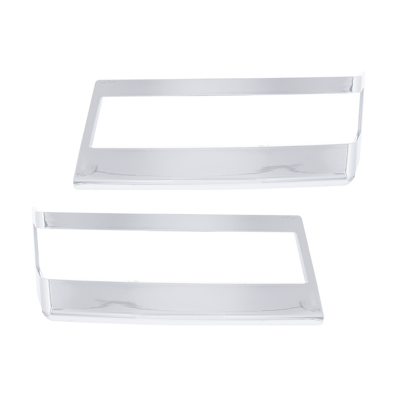 United Pacific Chrome Plastic Turn Signal Bezels For 2018-2026 Freightliner Cascadia (Pair) 42442
