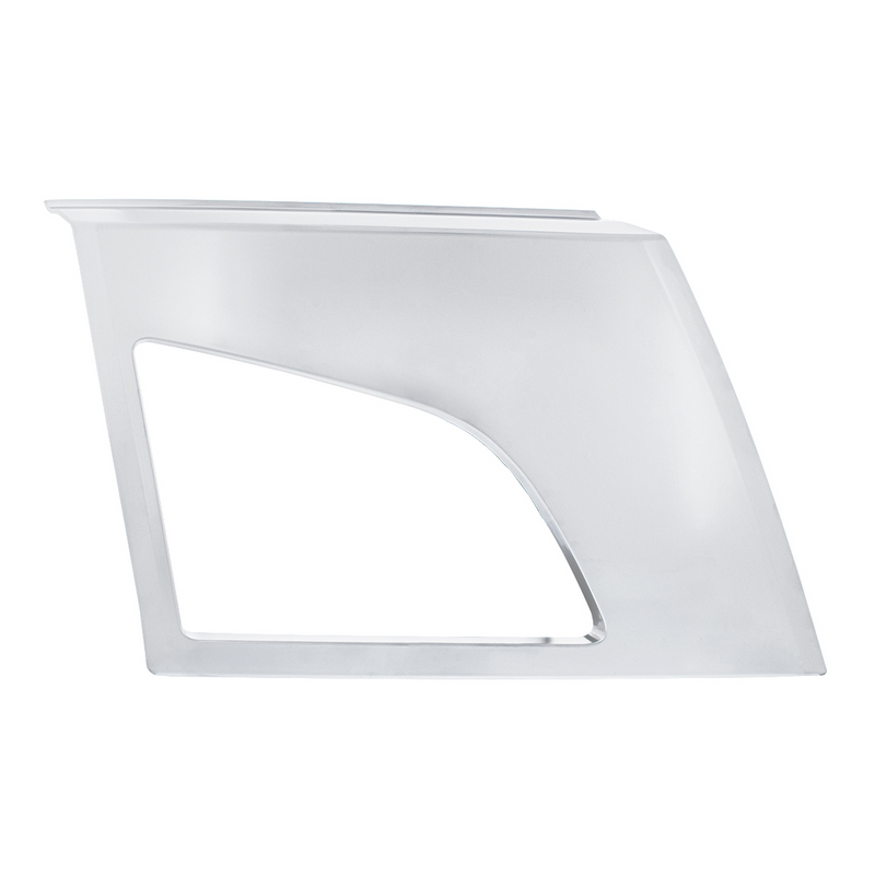 United Pacific ABS Satin Silver Bumper Fog Light Hole Cover For 2018-2024 Volvo VNL Passenger 42505