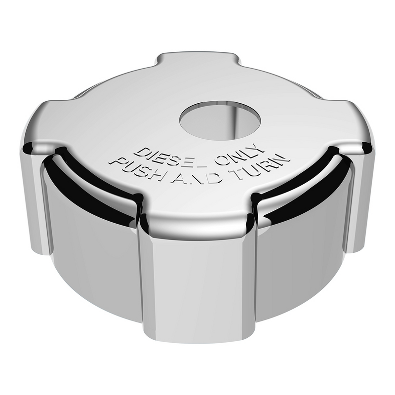 United Pacific Chrome Plastic Fuel Cap Cover For Freightliner Locking 42524