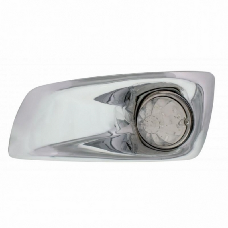 United Pacific Fog Light Cover With 17 LED Watermelon Light For 2007-2017 KW T660 (Driver) Amber LED/ Clear Lens 42701