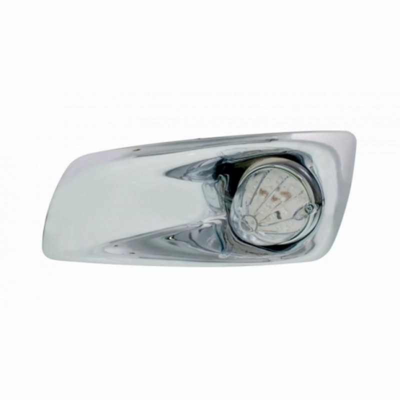 United Pacific Fog Light Cover With 19 LED Watermelon Light For 2007-17 KW T660 (Driver) Amber LED/ Clear Lens 42721